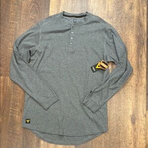 HAWX Work Gear Long Sleeve Henley Shirt UPF 30+ UV Protection Men's XLT